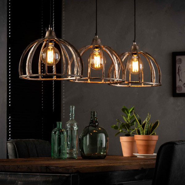 Koken contrast Walging Eettafel hanglamp zandgegoten aluminium | Santa Menfi | LUMZ