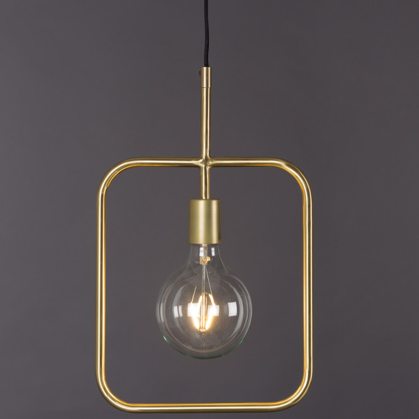 Ontdekking recorder cruise Dutchbone Cubo | Gouden design lamp minimalistisch | 5300101