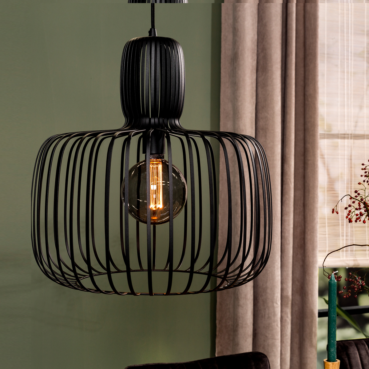 Zwarte hanglamp metaal | Birdy | LUMZ