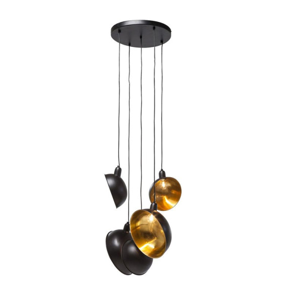 Attent laat staan opleggen Hanglamp zwart en koper Kettle kopen | Onlinedesignmeubel.nl