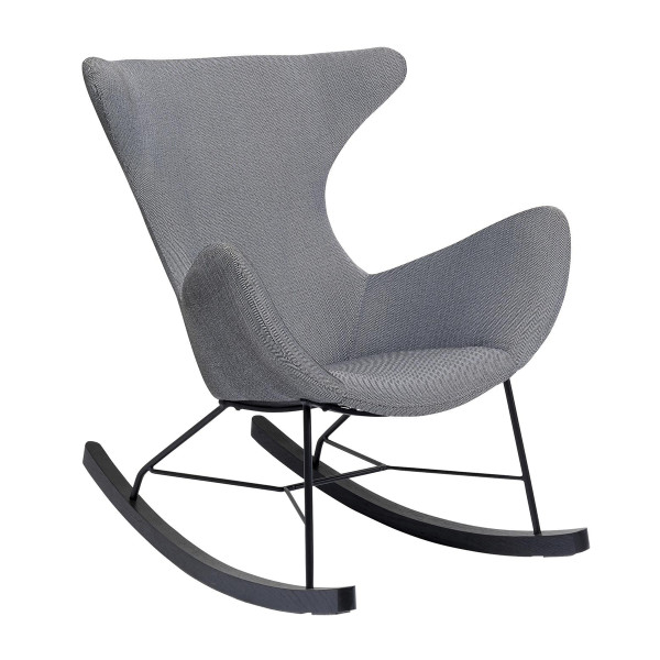 gijzelaar gelijkheid R Kare Design Balance | Grijze schommelstoel met zwart | 85268 | LUMZ