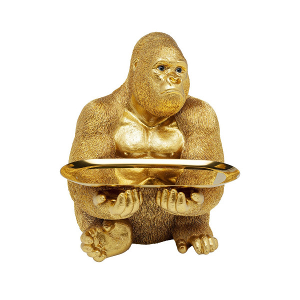 sensor helling zakdoek Kare Design Gorilla Butler | Gouden gorilla met dienblad | 53357 | LUMZ