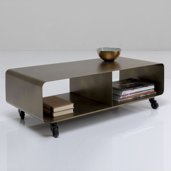Kare Design Tv-meubel op wielen brons | 85869