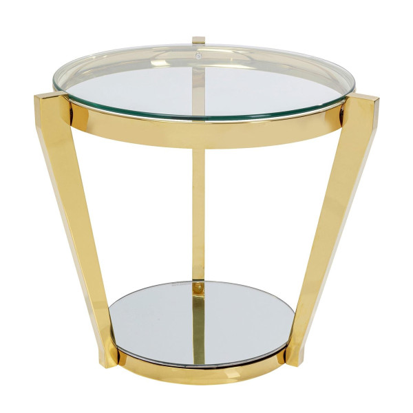 Design Monocolo Gold Gouden bijzettafel glas 85366 | LUMZ