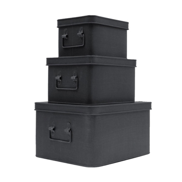 voor licentie Minachting LABEL51 Boxes | Opbergkist van zwart metaal | LUMZ