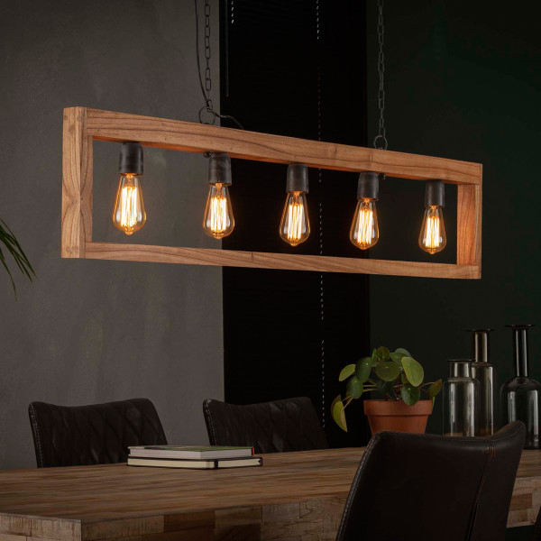 oosters vaak Elke week Rechthoekige houten hanglamp | Santa Modulo | LUMZ