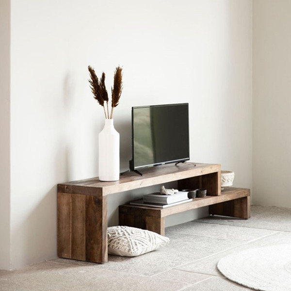 Tv-meubel uitschuifbaar hout