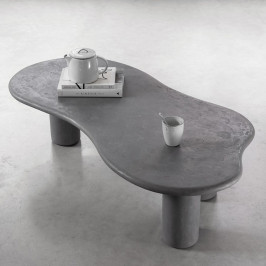 Organische salontafel beton mortex