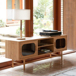 Bamboe tv-meubel retro design