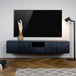 Mangohout tv meubel zwart