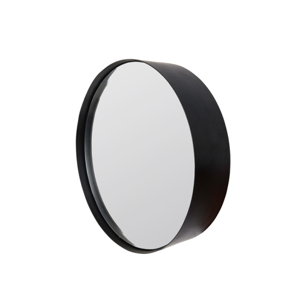 opmerking helder Kauwgom Ronde spiegel van zwart metaal | LUMZ Home Raj | LUMZ