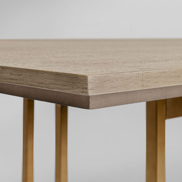 voorbeeld Spreek uit zomer Kare Design Cesaro | Design eettafel hout met koper | 85860