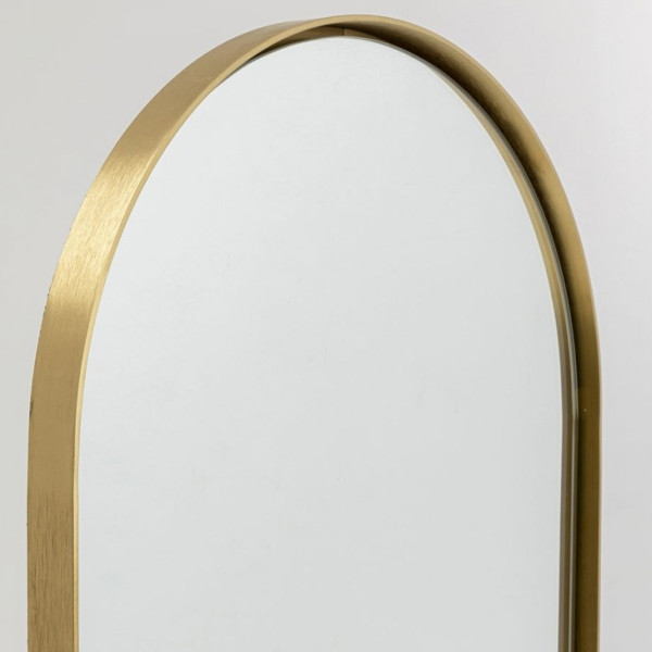 rijm Raap bladeren op Eerste Kare Design Curve | Staande spiegel messing | 82969 | LUMZ