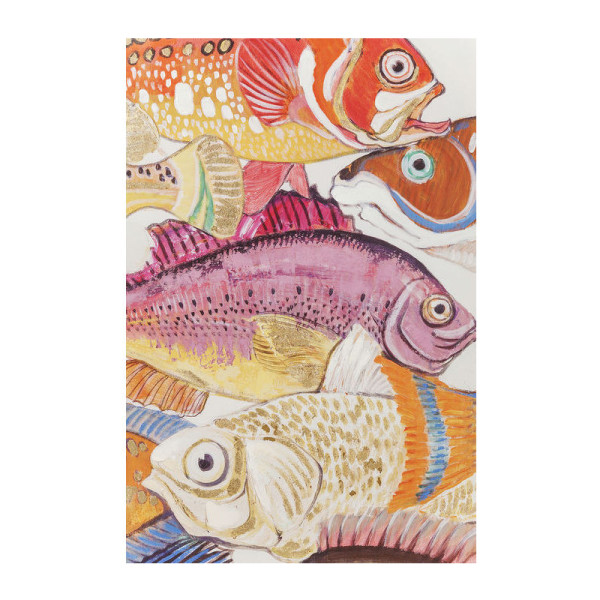 Medicinaal auteursrechten IJver Kare Design Touched | Wanddecoratie kleurrijke vissen One | 60447 | LUMZ