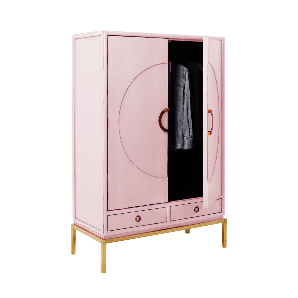 Kare Design | Roze kledingkast met goud 83534 | LUMZ