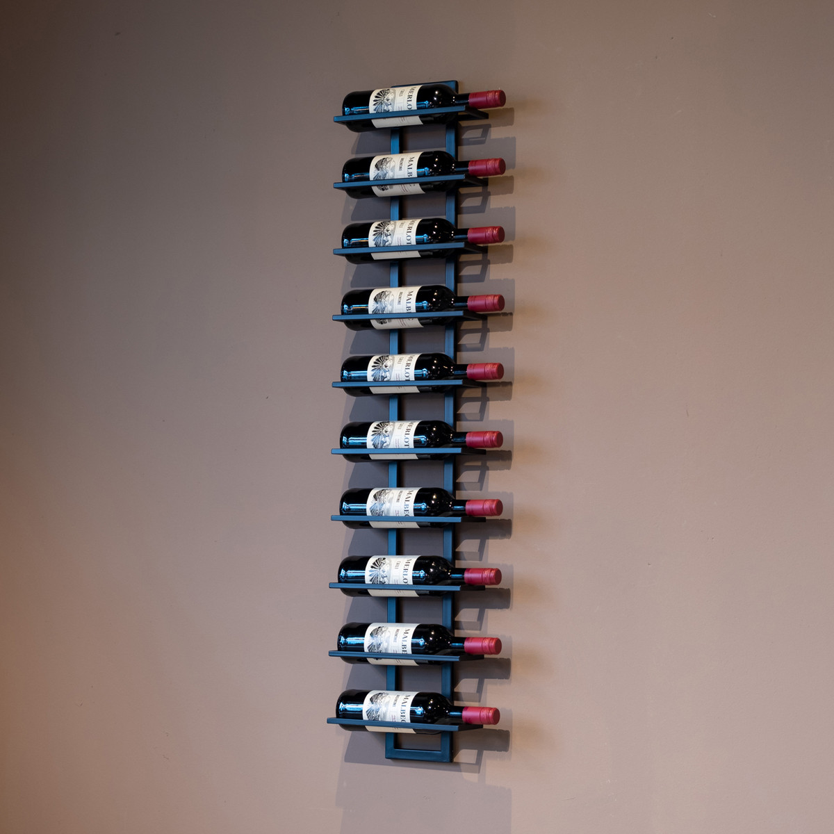 Hopelijk Bestuiven Logisch Stalen wijnrek muur | Bodio Reserva 10 | LUMZ