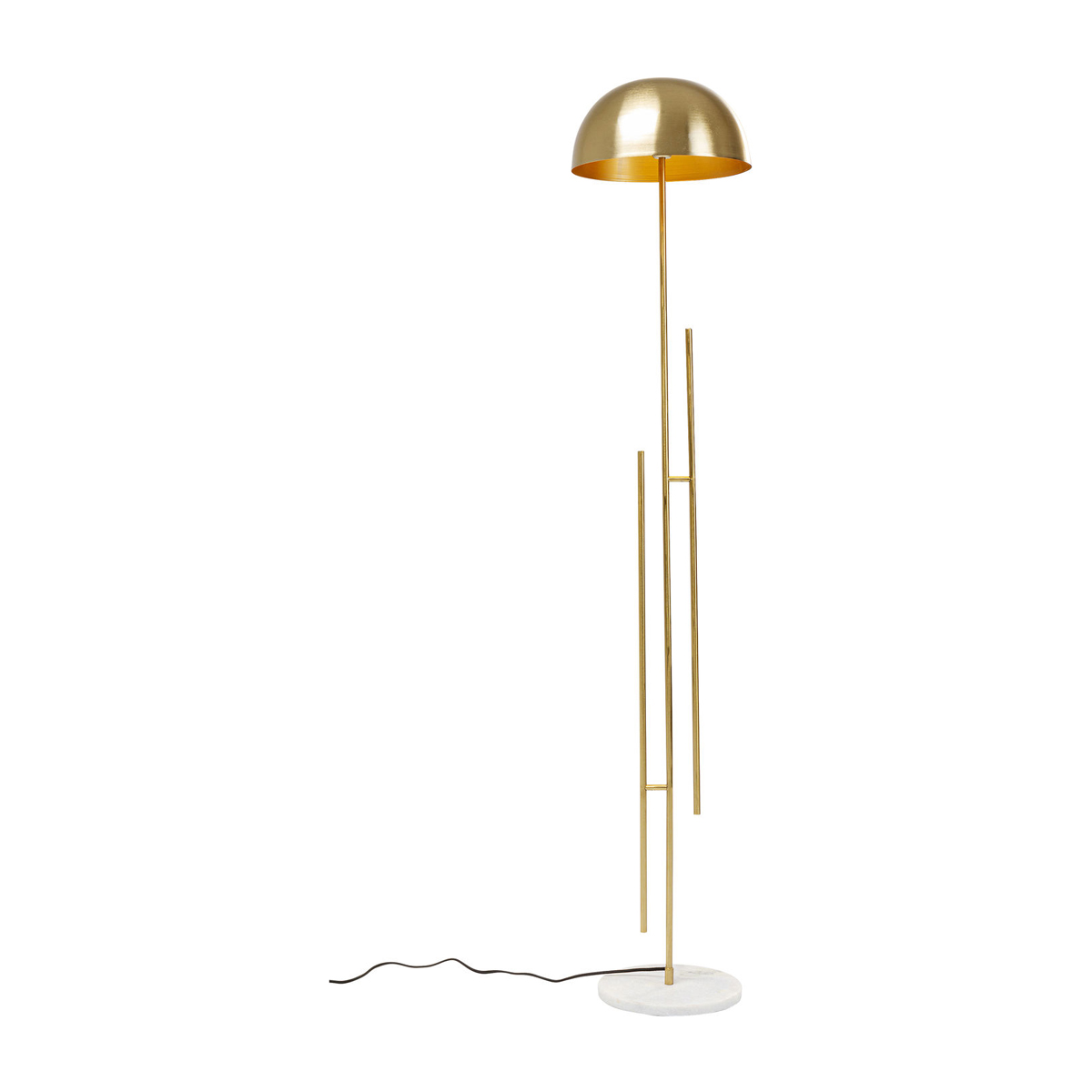 Kare Solo Brass | Gouden vloerlamp marmer | 52450 | LUMZ