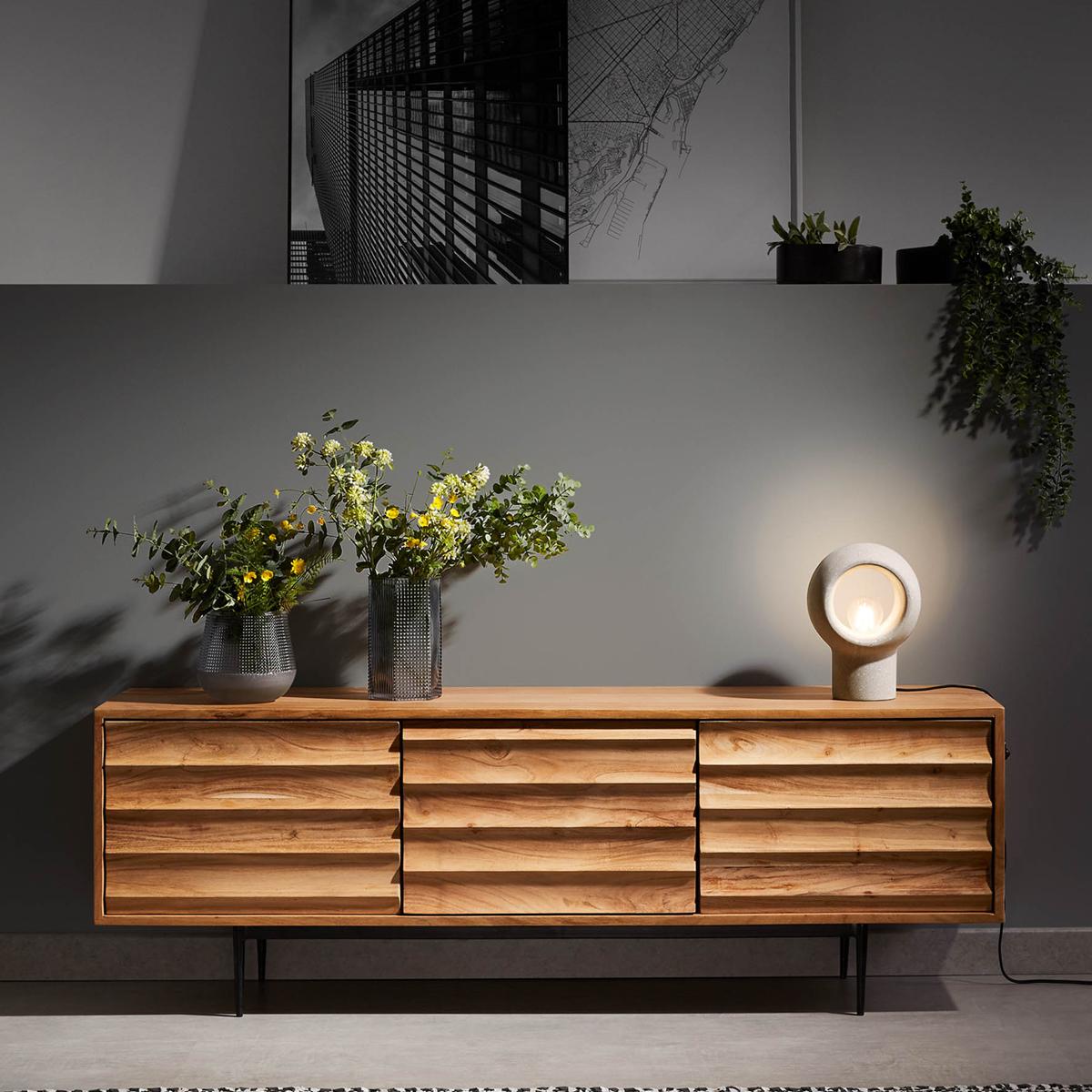Uitbarsten ui Samenhangend Kave Home Delsie | Design tv-meubel acaciahout | CC1130M46